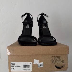 Steve Madden Tiaa Black Women's Heels